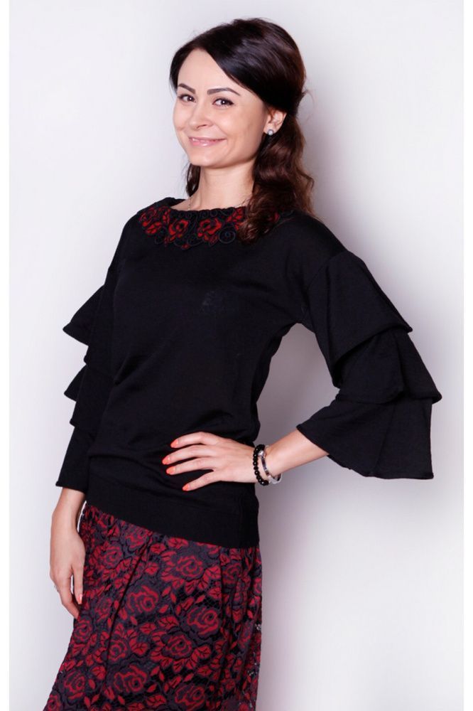 Джемпер Maria Grazia Severi White 7629FI10 – интернет-магазин Bellawoman Джемпер Maria Grazia Severi White 7629FI10