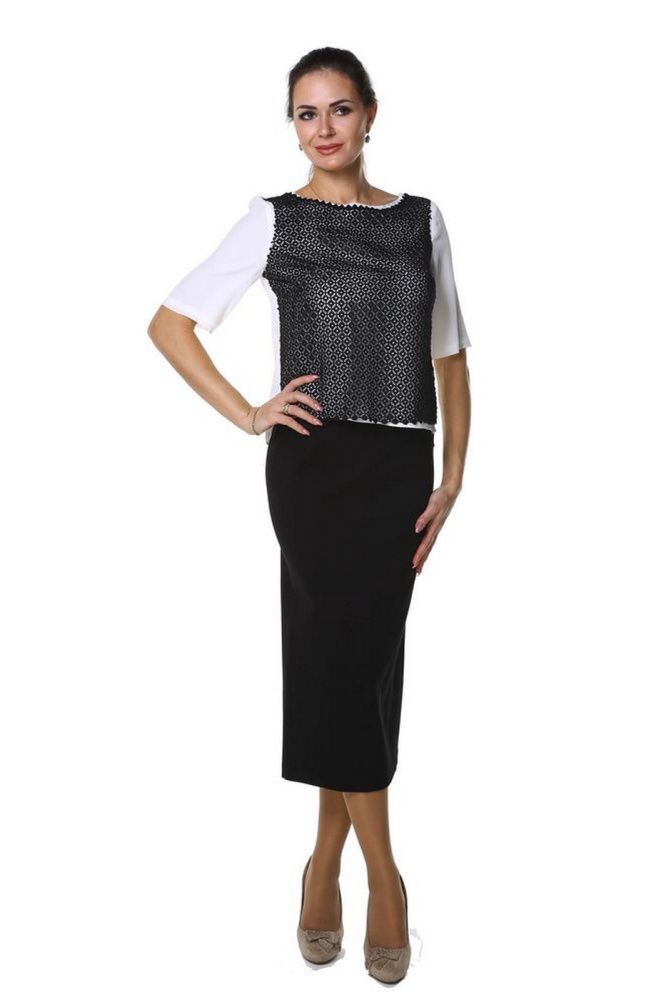 Блузка Maria Grazia Severi White 2032754 – интернет-магазин Bellawoman Блузка Maria Grazia Severi White 2032754