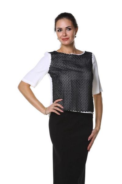 Блузка Maria Grazia Severi White 2032754 – интернет-магазин Bellawoman Блузка Maria Grazia Severi White 2032754