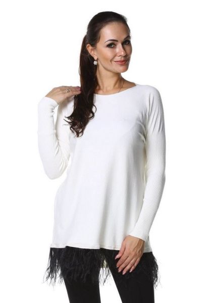 Джемпер Maria Grazia Severi White 7624FI14 – интернет-магазин Bellawoman Джемпер Maria Grazia Severi White 7624FI14