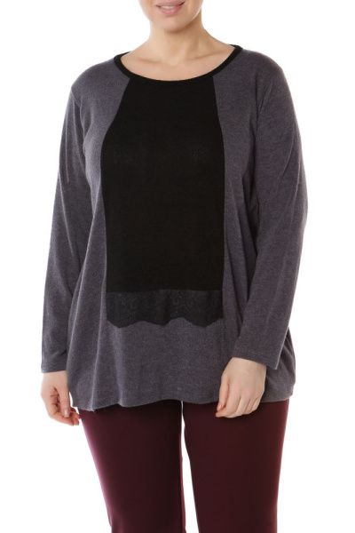 Джемпер Lovebites I14_7099GR – интернет-магазин Bellawoman Джемпер Lovebites I14_7099GR