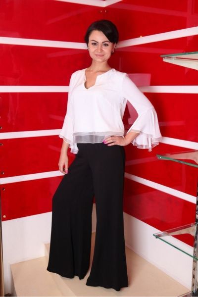 Блузка Maria Grazia Severi White 5PS02202124						 – интернет-магазин Bellawoman Блузка Maria Grazia Severi White 5PS02202124