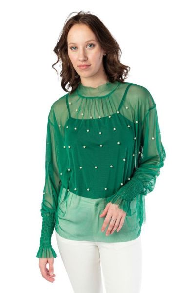 Блузка Stella Guardino 022green – интернет-магазин Bellawoman Блузка Stella Guardino 022green