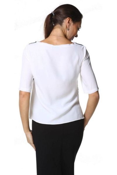 Блузка Maria Grazia Severi White 2032754 – интернет-магазин Bellawoman Блузка Maria Grazia Severi White 2032754