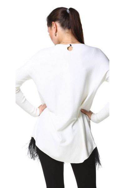 Джемпер Maria Grazia Severi White 7624FI14 – интернет-магазин Bellawoman Джемпер Maria Grazia Severi White 7624FI14
